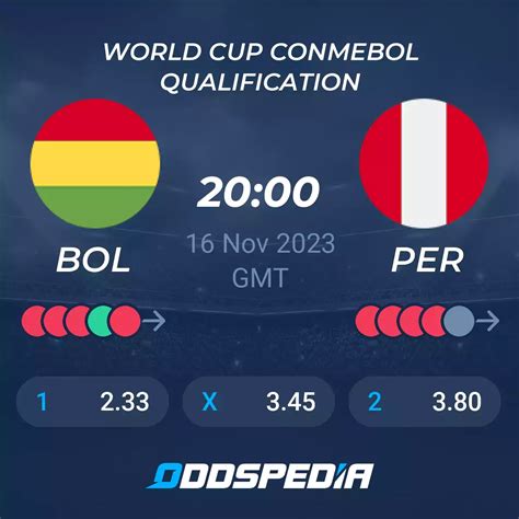 Bolivia vs Peru» Predictions, Odds, Live Score & Stats .